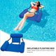 Надувной складное кресло матрас для плавания и отдыха на воде UKC Inflatable синий - изображение 9