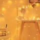 Новорічна світлодіодна гірлянда Струна NikoLa 3м і 300LED garland thread світло ламп-Теплий (жовте світіння) БП, провід срібло, від мережі 220 В - зображення 5