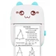 Интерактивная игрушка портативный термопринтер Smart kids Mini printer Kity-01 Bluetooth с термопечатью картинок, фотографий, шпаргалок Бело-голубой - изображение 7