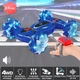 Трюковая машинка перевертыш 31см на радиоуправлении жестами браслетом Monster Drift ERQ2093 музыкальная с подсветкой, разворот на 360° Синяя - изображение 1