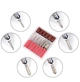 Фрезер-машинка для маникюра и педикюра с педалью Beauty nail 9-1 DM-208 коррекции искусственных ногтей 6 насадок 25 т об/мин Розовая - изображение 5