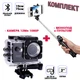 Экшн камера с боксом для подводного плавания водонепроницаемая Action Camera D6+ Селфи палка-монопод Bluetooth Черный - изображение 1