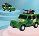 Детский копилка с кодовым замком и отпечатком пальца в виде военной машины Piggy Bank Military Cash Car Зеленый - изображение 3