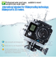 Экшн камера с аквабоксом и набором креплений Action Camera A100 WiFi 4K два экранама Черная + пульт - изображение 4