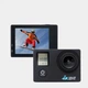 Экшн камера с аквабоксом и набором креплений Action Camera A100 WiFi 4K два экранама Черная + пульт - изображение 7
