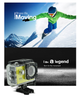 Экшн камера с аквабоксом для подводной съемки и креплениями Action Camera FR600 Wi-Fi Full HD + пульт ДУ Жёлтая - изображение 2