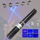 Лазерна указка (лазерний вказівник) 10000МВт синя з насадками Laser Blue YXB 008 - зображення 1