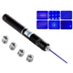 Лазерна указка (лазерний целеуказатель) 10000Мвт синя з насадками Laser Blue YXB 008 - зображення 6