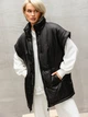Жилет женский теплый пуховый удлиненный на молнии с поясом Seventeen 2XL-3XL Черный 2088.5478 - изображение 3