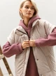 Жилет жіночий теплий пуховий подовжений на блискавці з поясом Seventeen 2XL-3XL Бежевий 2088.5468 - зображення 2