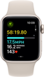 Smartwatch Apple Watch SE (2023) GPS 40mm Starlight Aluminium Case with Starlight Sport Band - S/M (MR9U3) - obraz 6