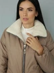 Пуховик зимний короткий женский Seventeen 2086.5427 L-XL Бежевый (Sev2000000184296) - изображение 6