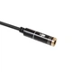 Аудио адаптер Переходник 2 in 1 Mini-Jack 3.5mm Аудио + Микрофон Кабель аукс Разветвитель Audio adapter 0.25M Черный - изображение 4