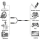 Аудио адаптер Переходник 2 in 1 Mini-Jack 3.5mm Аудио + Микрофон Кабель аукс Разветвитель Audio adapter 0.25M Черный - изображение 8