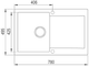 Кухонна мийка TEKA Easy Clivo 45 B-TQ 780x495x190 мм топаз (40148002) - зображення 3
