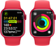 Smartwatch Apple Watch Series 9 GPS 41mm (PRODUCT) Red Aluminium Case with (PRODUCT) Red Sport Band - S/M (MRXG3) - obraz 8