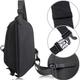Универсальная сумка через плечо бананка Fashion Cross body bag 3 отделения, влагостойкая Черная - изображение 2