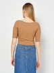 Топ женский H&M 0951062 S Светло-коричневый (7000000000992) - изображение 2