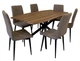 Стілець Max's furniture Брайтон 02 Чорний/Світло-коричневий - зображення 6
