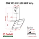 Декоративная вытяжка наклонная Perfelli DNS 9753 B 1100 WH/BL LED Strip - изображение 8