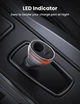 Автомобильное зарядное устройство UGREEN CD204 Car Charger with Dual USB Ports Single Extension Socket - изображение 2