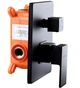 Душевая система скрытого монтажа Globus Lux SMART GLM-305L-BB с тропическим душем чёрная матовая - изображение 6
