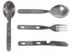 Набір столовий Ложка, Виделка, Ніж Mil-Tec CAMPING ESSBESTECK 3-TLG.S/STEEL (14622700-3) - изображение 1