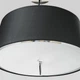 Люстра стельова з абажуром Light House DL-19156/4 хром, чорний плафон з білим - зображення 2