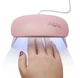 Ультрафиолетовая лампа мини для гель-лака SUN mini UV и LED 6W с таймером, Розовый - изображение 3