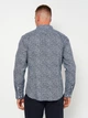 Рубашка мужская H&M 0781758 XS/S Синяя (7000000000309) - изображение 2