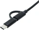 Адаптер OTG XoKo AC-150 2 в 1 USB 3.0 - MicroUSB & USB Type-C с кабелем Black (AC-150-BK) - изображение 3