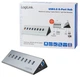 USB-хаб Logilink на 7 USB 3.0 портів + 1 порт швидкої зарядки з блоком живлення (4052792033694) - зображення 5