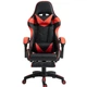 Кресло игровое GAMING CHAIR OC-810 с подставкой для ног, цвет черный/красный - изображение 2