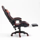 Кресло игровое GAMING CHAIR OC-810 с подставкой для ног, цвет черный/красный - изображение 4
