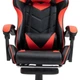 Кресло игровое GAMING CHAIR OC-810 с подставкой для ног, цвет черный/красный - изображение 5