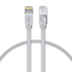 Патч корд Baseus плоский высокоскоростной сетевой кабель RJ45 Cat 6 1000 Мбит/с 5 м Grey (PCWL-D0G) - изображение 1