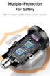 Автомобильное зарядное устройство Essager ES-CC07 30W USB+Type-C PD+QC3.0 Черный - изображение 3