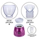 Паровая сауна для лица ингалятор 2в1 Отпариватель лица Professional Facial Steamer BY-1078 Osenjie 150 Вт Розовая - изображение 7