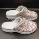 Тапочки сабо жіночі Adaco 812sr red flowers 40р - зображення 2