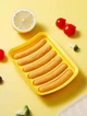 Силіконова форма для сосисок ковбасок Sausage Silicone Mold 6 осередків Жовта - зображення 4