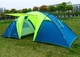 Туристичний шестимісний намет для походів GreenCamp 1002 синьо-салатовий - зображення 5