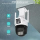 Вулична Wi-Fi камера відеоспостереження подвійна Smart PTZ A23Q-3+3 MP, керування APP, нічна зйомка + Карта 64Гб - зображення 8