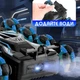 Трюковая машинка на радиоуправлении AToys Stunt-Racer, перевертыш на 8 колесах, свет, звук, пускает пар Синий - изображение 4