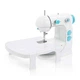 Швейная машинка электрическая Sewing Machine 6W портативная с подсветкой и педалью Бело-голубая - изображение 9