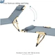 Розкладне ліжко Jet Folding Outdoor Bed корпова розкладачка, лежак з подушкою, м'який шезлонг Сірий - зображення 6