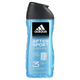 Perfumowany żel pod prysznic dla mężczyzn Adidas After Sport 3 w 1 New Cleaner Formula 250 ml (3616304240430) - obraz 1