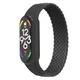 Ремешок для Xiaomi Mi Band 7/6/5/4, Braided Solo Loop, черный, размер S, нейлоновый плетеный браслет, эластичный сменный ремешок для фитнес-трекера с надежным креплением, ArmorStandart (ARM59179) - изображение 1
