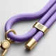 Універсальний ремінець-шнурок для смартфона, Rope, Gold Lavander, нейлоновий, міцний, регульований по довжині, з тримачем для чохлів з вирізом для зарядки, кросбоді, підходить для носіння на шиї та через плече, ArmorStandart (ARM67198) - зображення 1