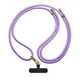 Універсальний ремінець-шнурок для смартфона, Rope, Gold Lavander, нейлоновий, міцний, регульований по довжині, з тримачем для чохлів з вирізом для зарядки, кросбоді, підходить для носіння на шиї та через плече, ArmorStandart (ARM67198) - зображення 2