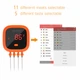BBQ термометр Inkbird IBT-4XC цифровий із Bluetooth на 4 щупи, захист IPX5 - изображение 5